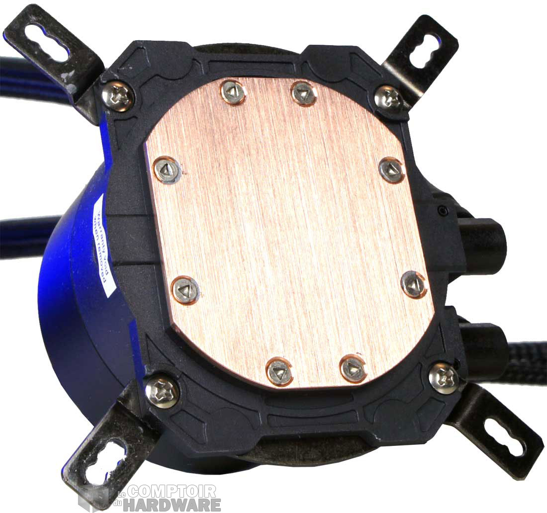 La coldplate à la finition rainurée