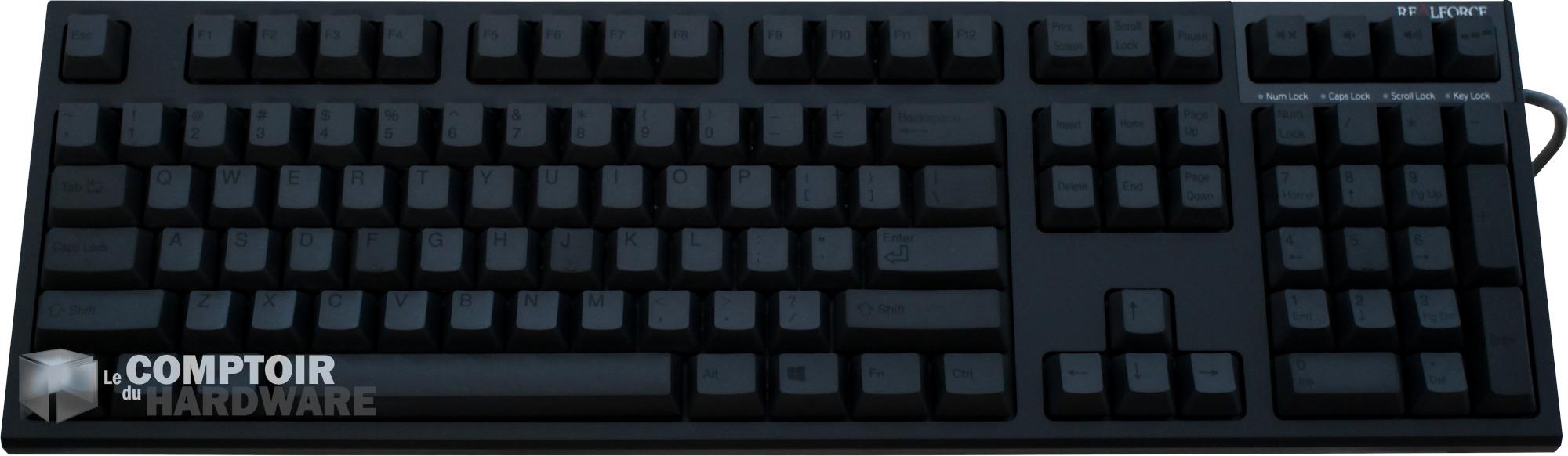 REALFORCE : vu de dessus