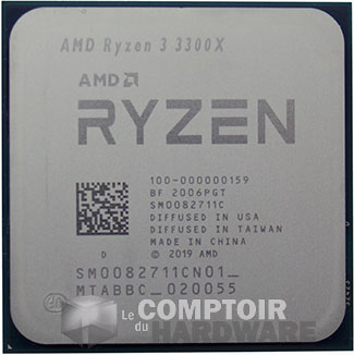 Ryzen 3 3300X face avant