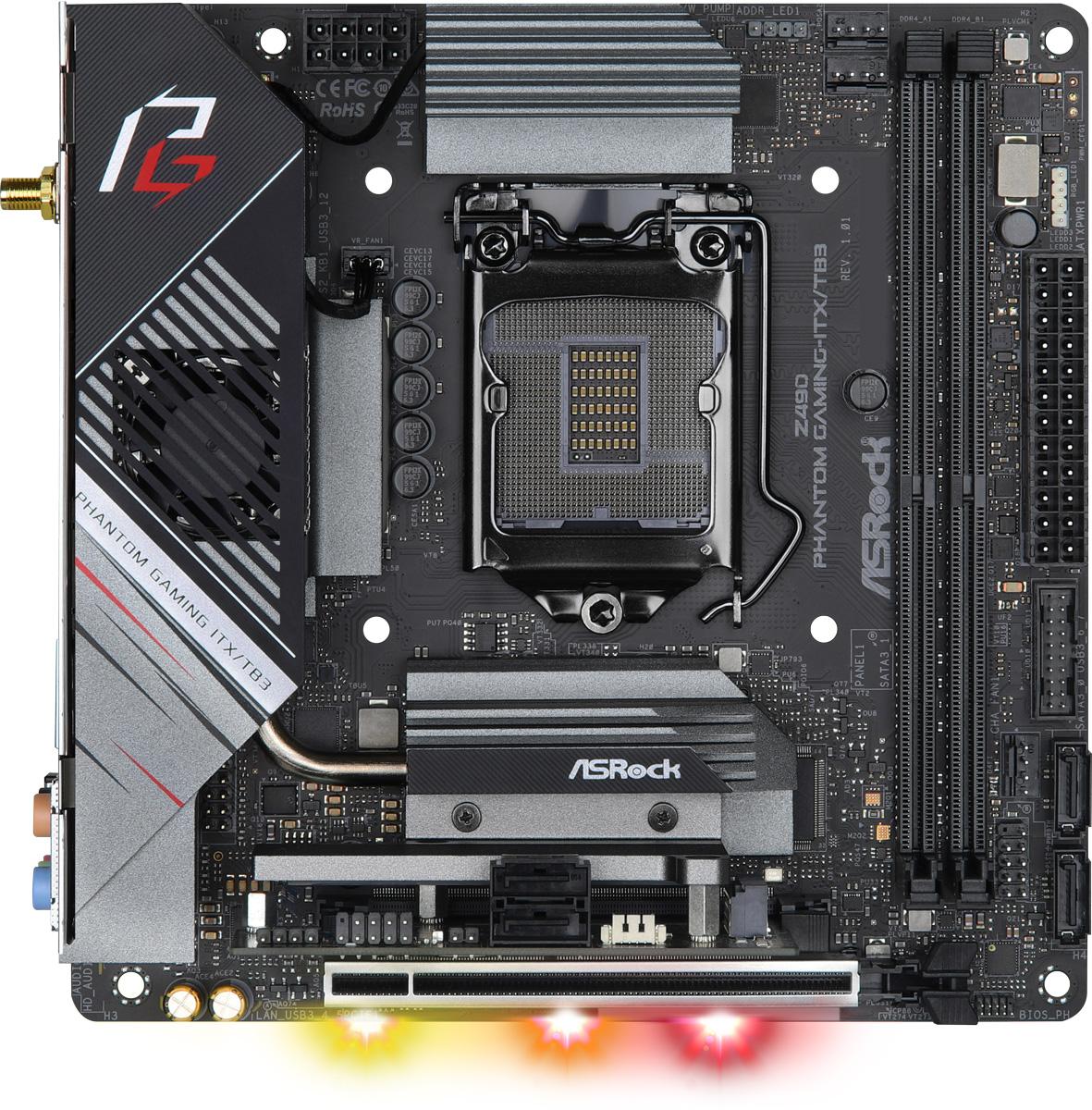asrock z490 phantom gaming itx tb3