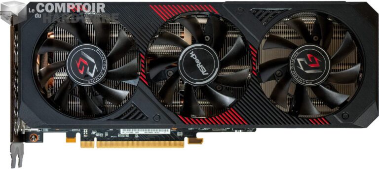 asrock rx 5600 xt phantom gaming d3 - vue de face