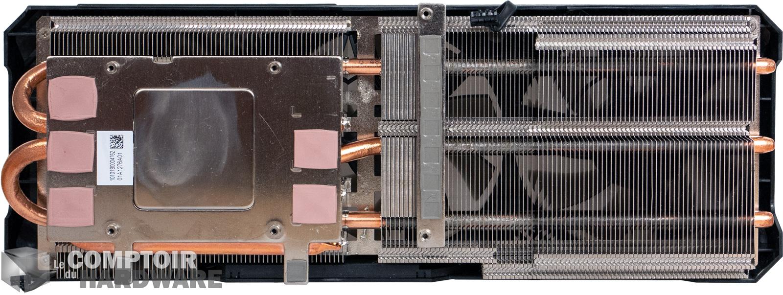 asrock rx 5600 xt phantom gaming d3 - gros plan sur le radiateur