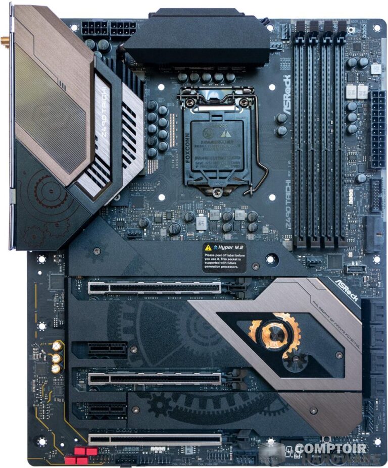 asrock z490 taichi - vue de face