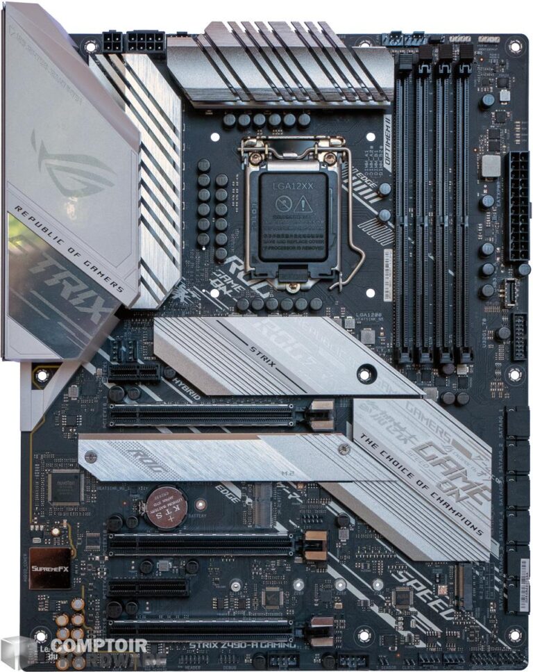 asus rog strix z490 a - vue de face