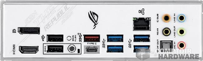 asus rog strix z490 a backplate