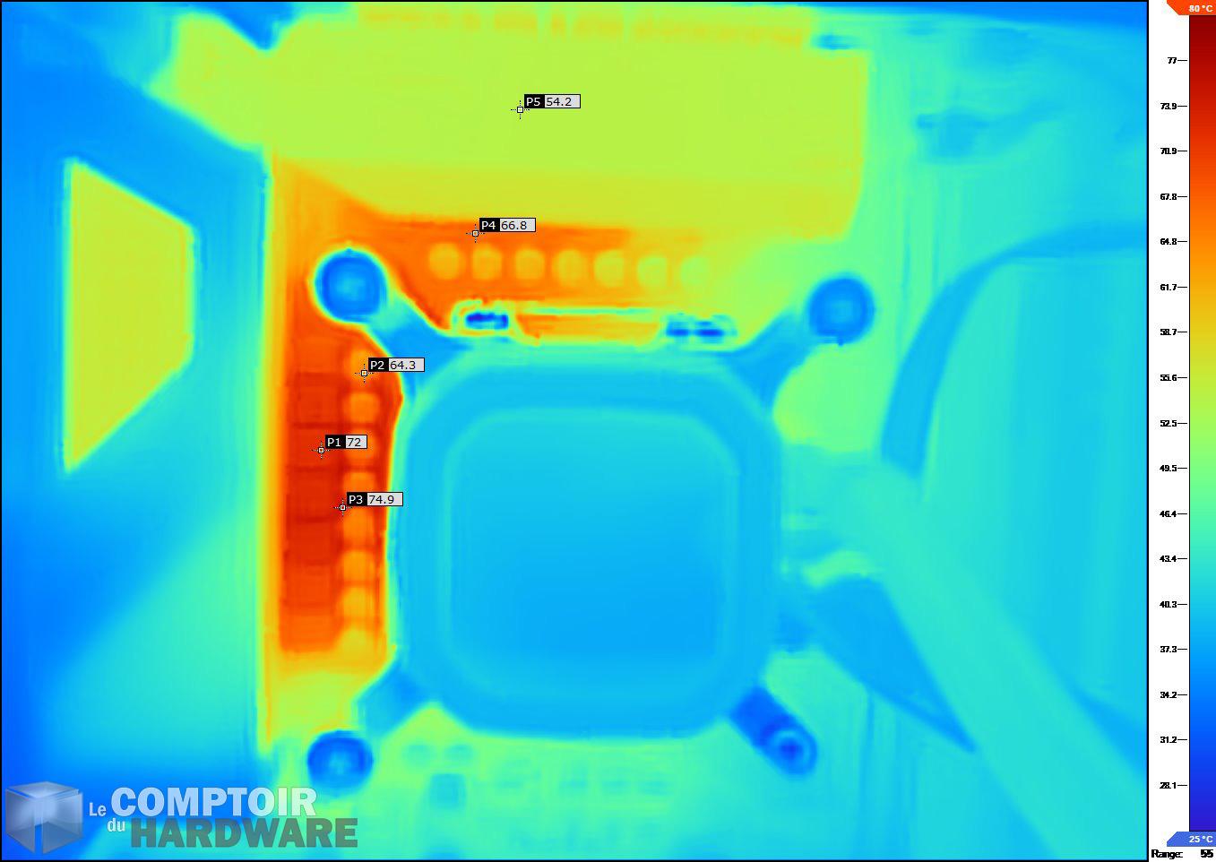 gigabyte z490 vision g - image ir à 150 W