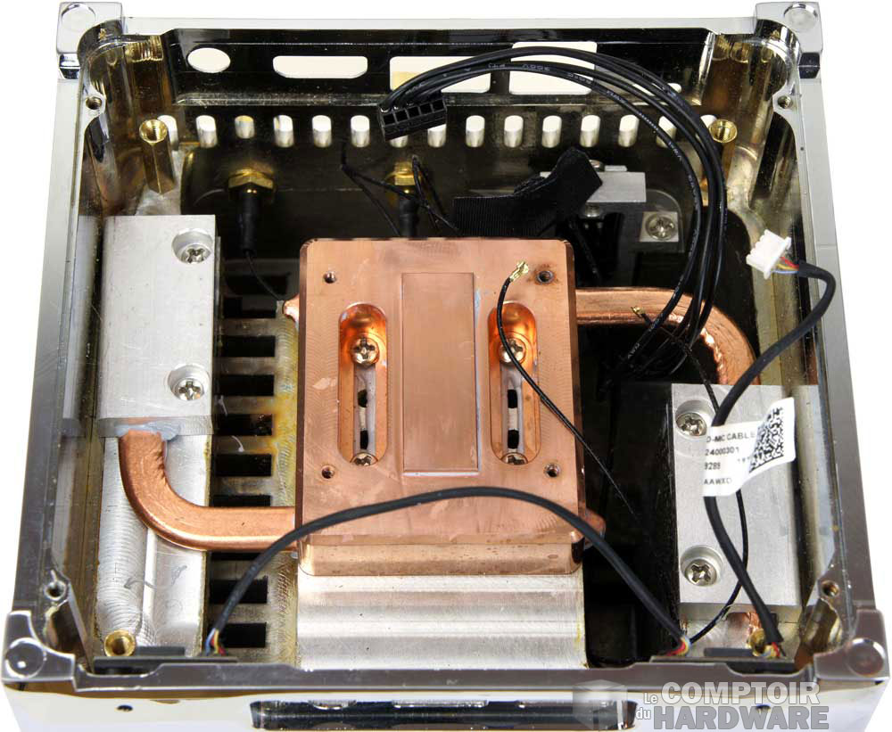 Le système de refroidissement passif vu de l'intérieur