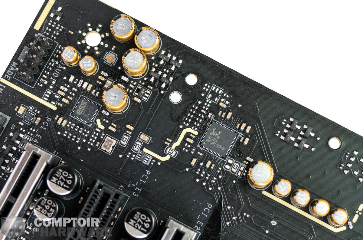 msi meg z490 godlike - circuit audio