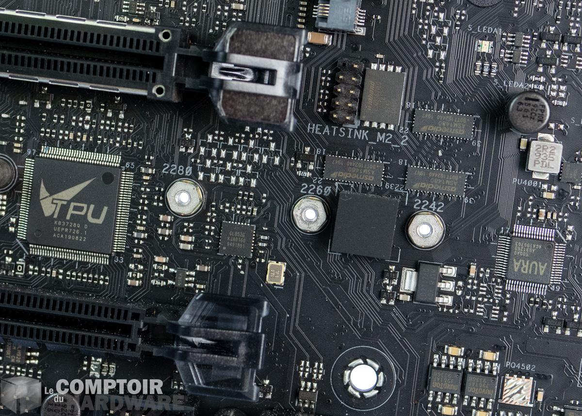 asus rog maximus xii hero wifi - gestion des éléments auxiliaires