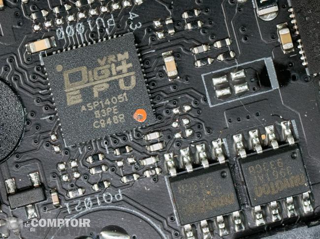 asus rog maximus xii hero wifi - gestion des VRM