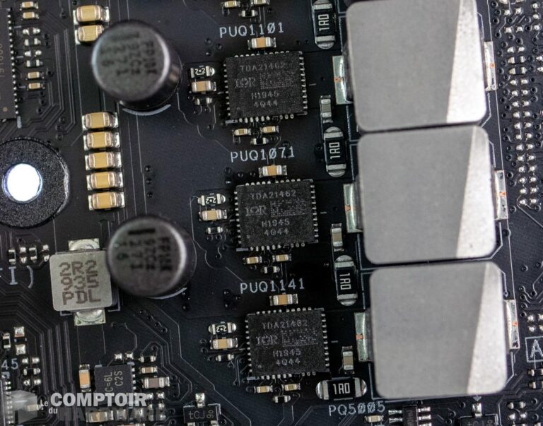 asus rog maximus xii hero wifi - zoom sur les VRM
