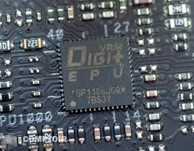 asus rog strix b550-f - zoom sur les VRM