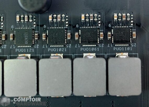 asus rog strix b550-f - zoom sur les VRM