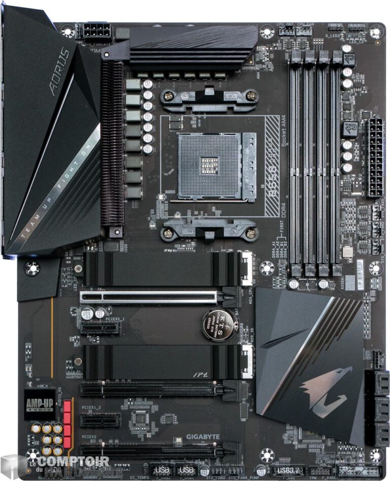 gigabyte aorus b550 pro - vue de face