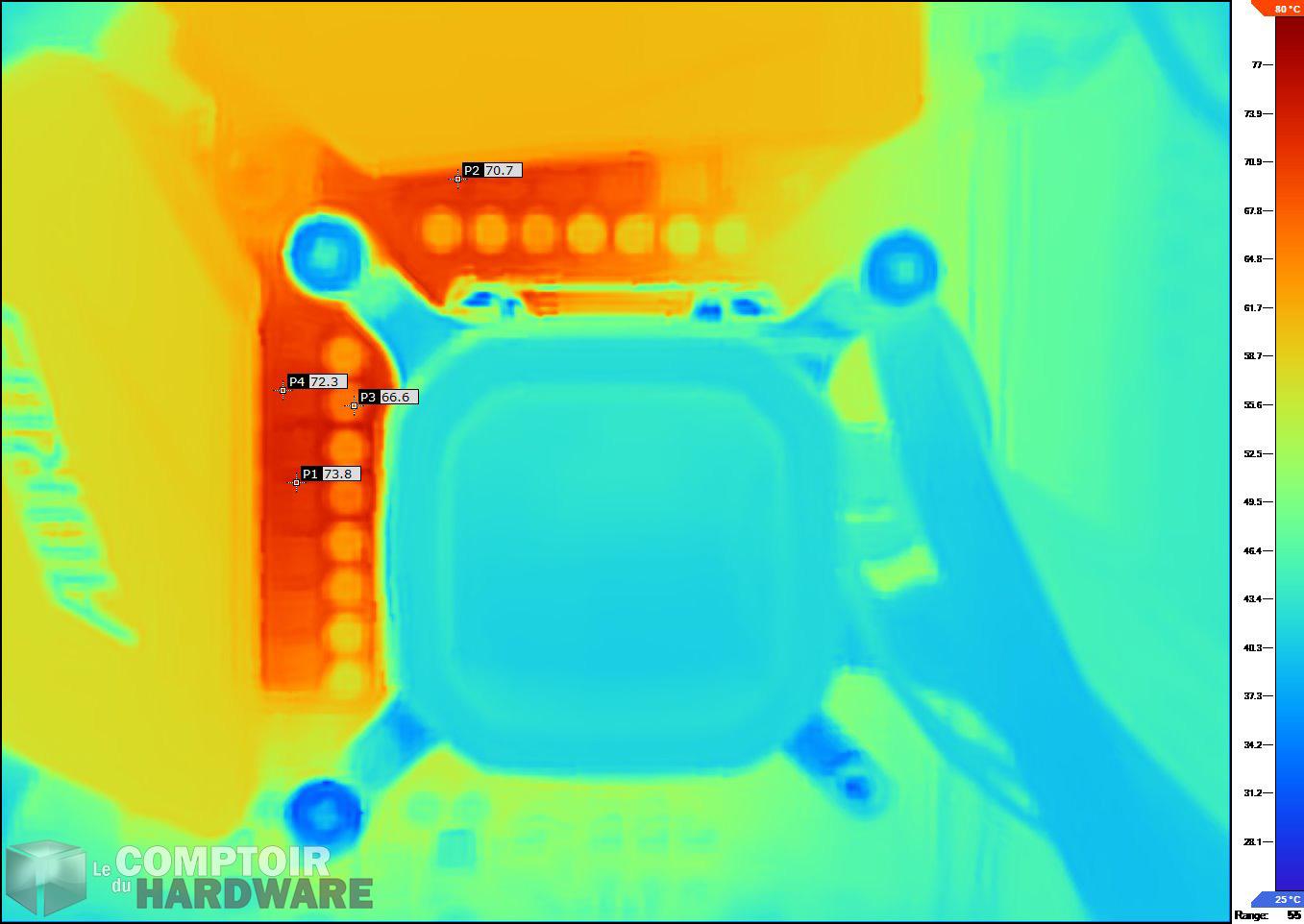 gigabyte z490 aorus elite ac - image ir en charge de 150 w