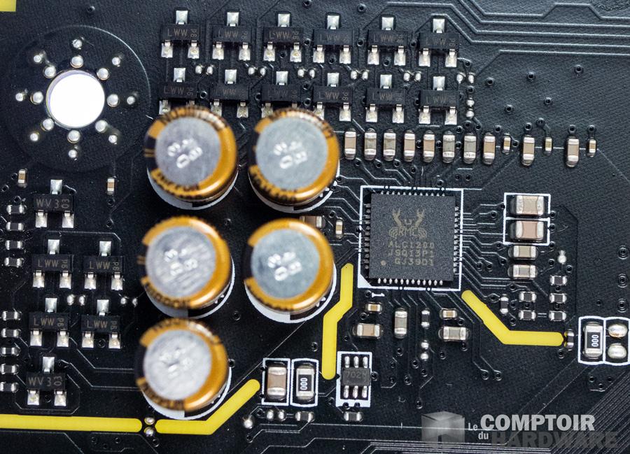 msi mag b550 tomahawk - circuit audio