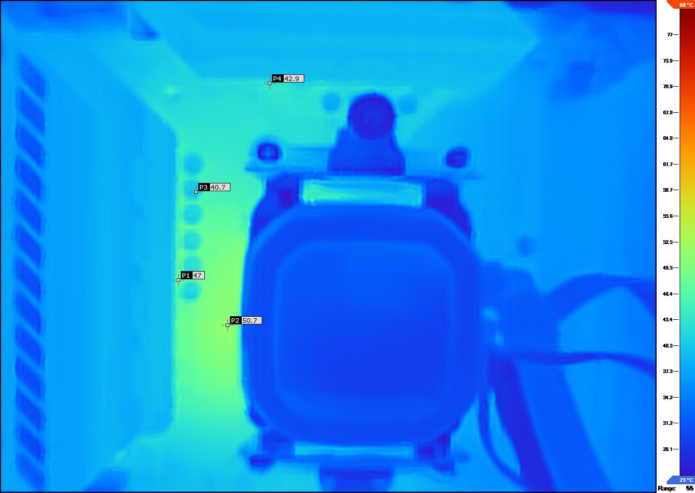 msi mag b550 tomahawk - image ir à 150 w