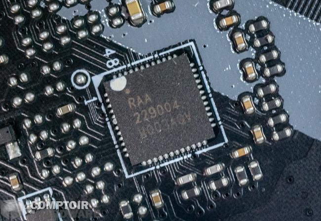 msi mag b550 tomahawk - zoom sur les vrm