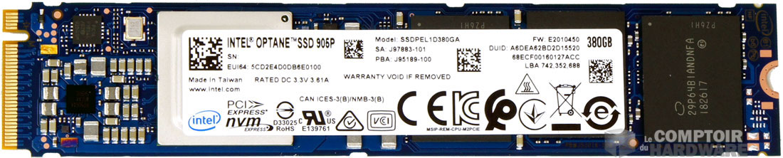 L'optane 905p de 380 Go