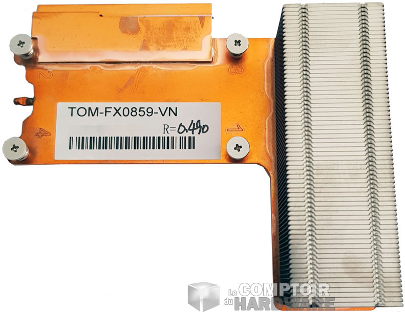 Le radiateur en alu qui doit dissiper les Watts !