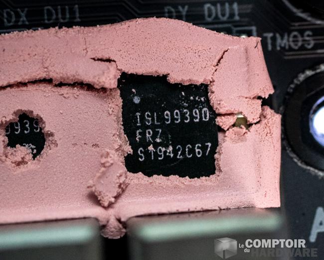 gigabyte aorus b550i pro ax - zoom sur les VRM