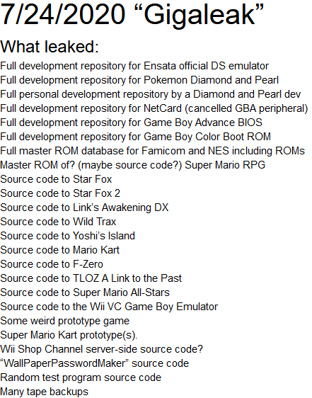 nintendo gigaleak