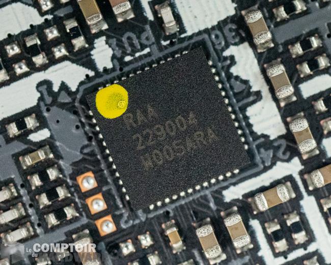 asrock b550 steel legend - puce d'alimentation