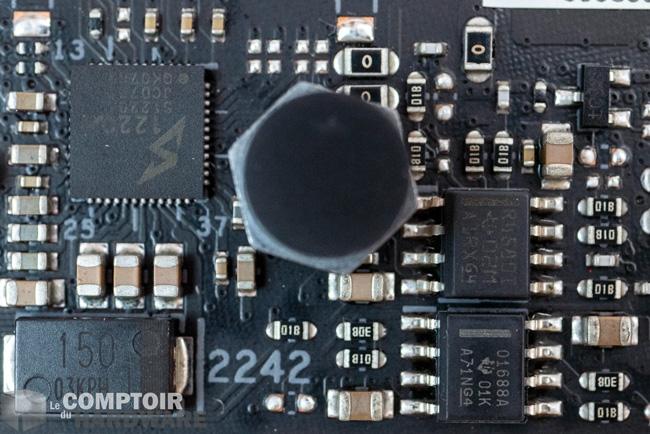 asus rog strix b550-i gaming - zoom sur les puces audio