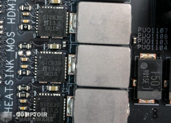 asus rog strix b550-i gaming - zoom sur les vrm