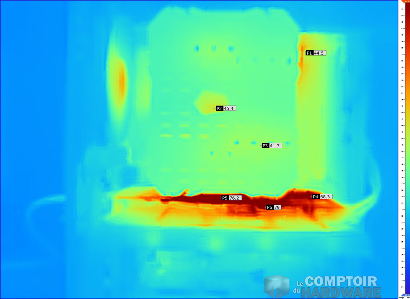 L'intérieur du 4000D après 30 minutes de charge