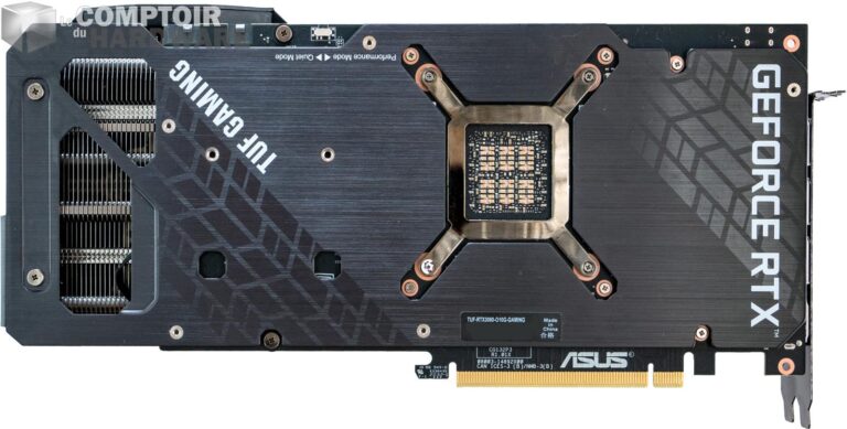 asus tuf gaming rtx 3080  - vue de dos