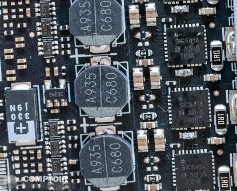 asus tuf gaming rtx 3080 - zoom sur les vrm