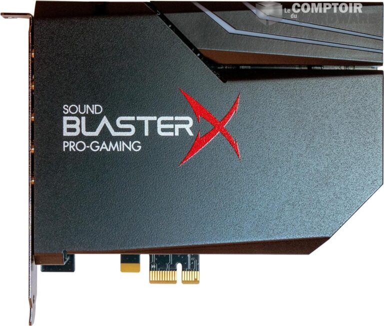 creative sound blasterx ae 5 plus - vue de face