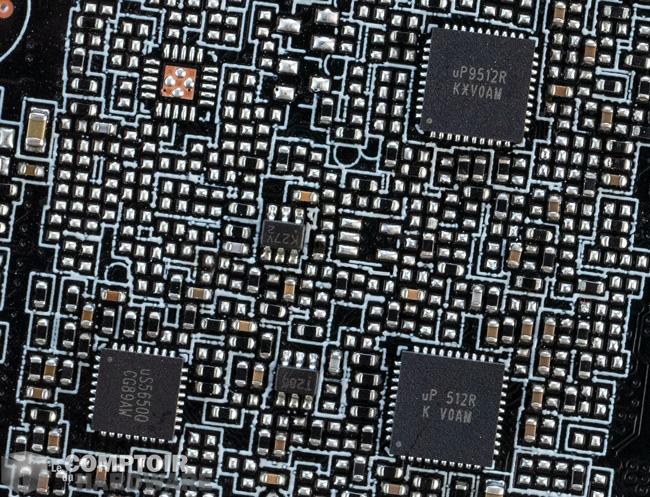 gigabyte rtx 3080 eagle oc - puces de gestion de l'alimentation