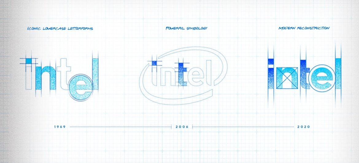 intel logo 1969 2020