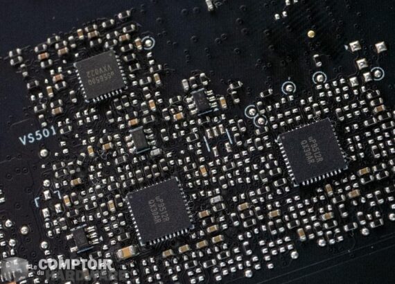 msi rtx 3080 gaming x trio - puce de gestion de l'alimentation