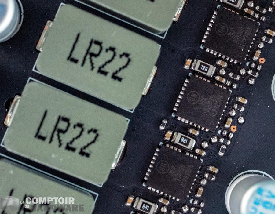 msi rtx 3080 gaming x trio - zoo sur les VRM