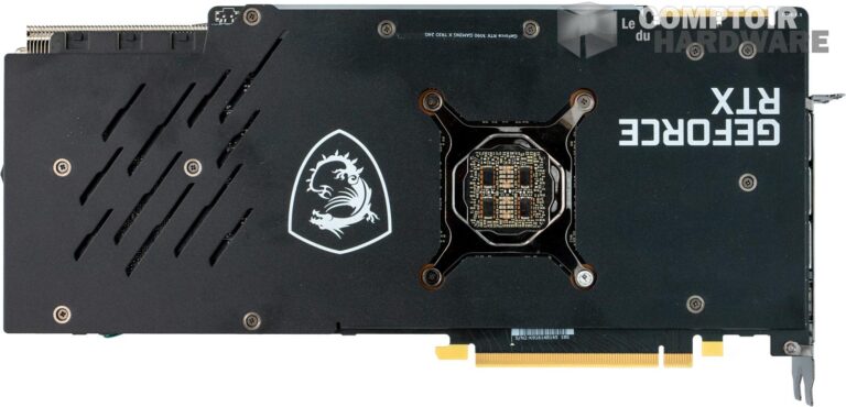 msi rtx 3090 gaming x trio - vue de dos