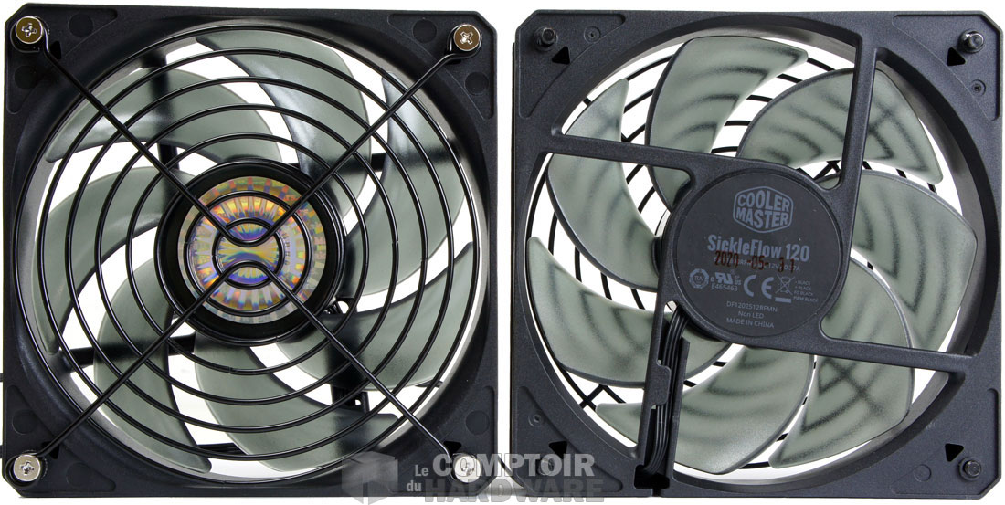 Les ventilateurs livrés avec le NR200P
