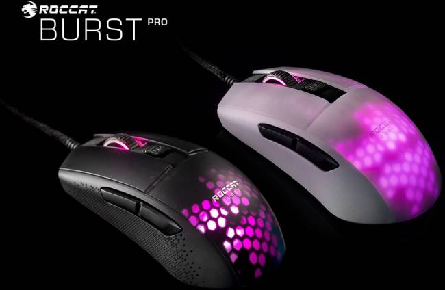 roccat burst pro black white