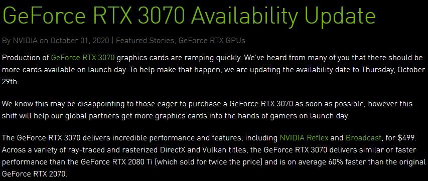 nvidia rtx 3070