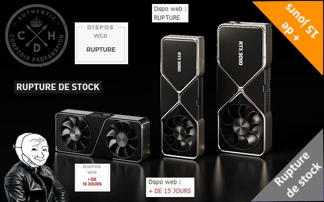 rtx 30 rupture de stock cdh