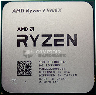 Ryzen 9 5900X face avant