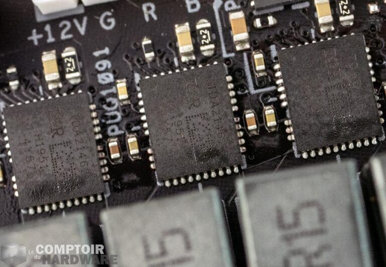 asus rog strix z490-i - zoom sur les VRM