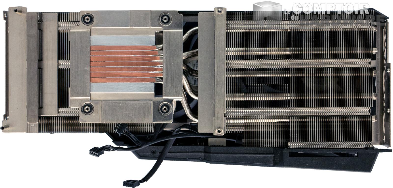inno3d rtx 3080 ichill x3 - zoom sur le radiateur