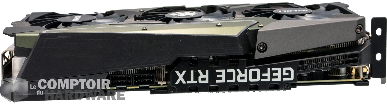 inno3d rtx 3080 ichill x3 - vue de 3/4
