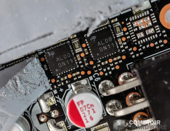 inno3d rtx 3080 ichill x3 - zoom sur les vrm