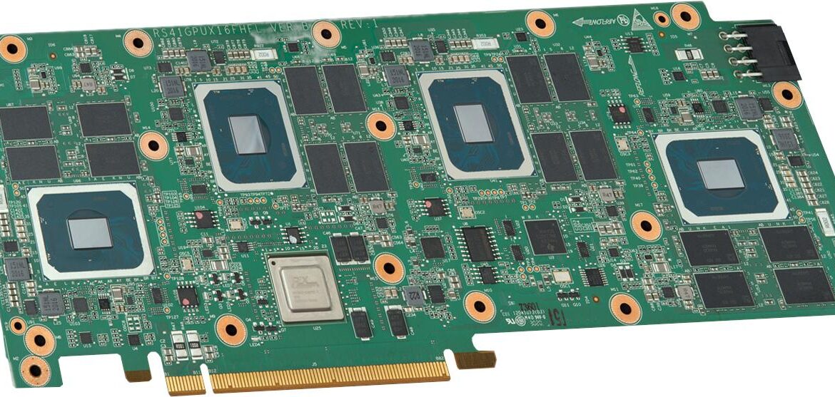 4 puces sur un seul PCB, rien que ça !