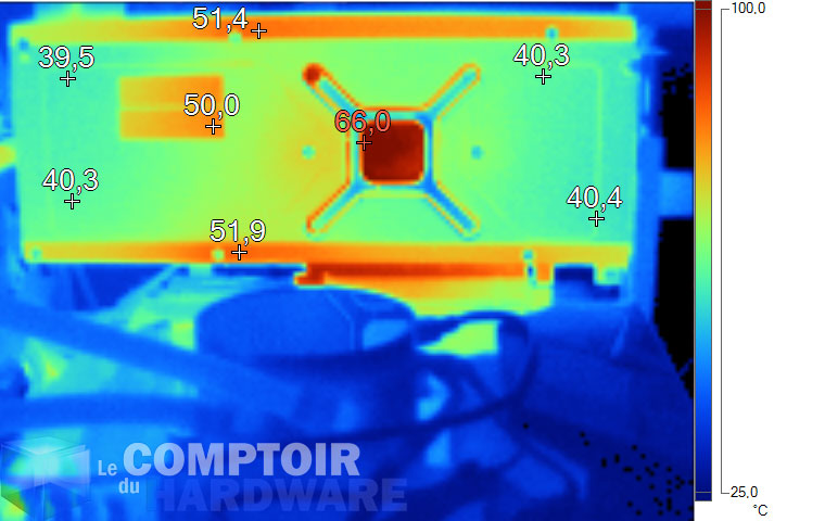 Image thermique de la RX 6800 en charge