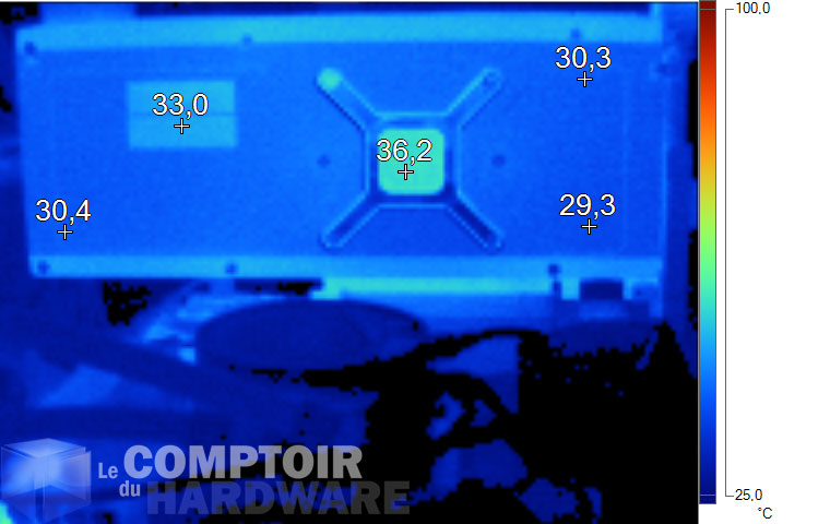 Image thermique de la RX 6800 XT au repos